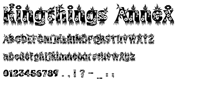 Kingthings Annex font